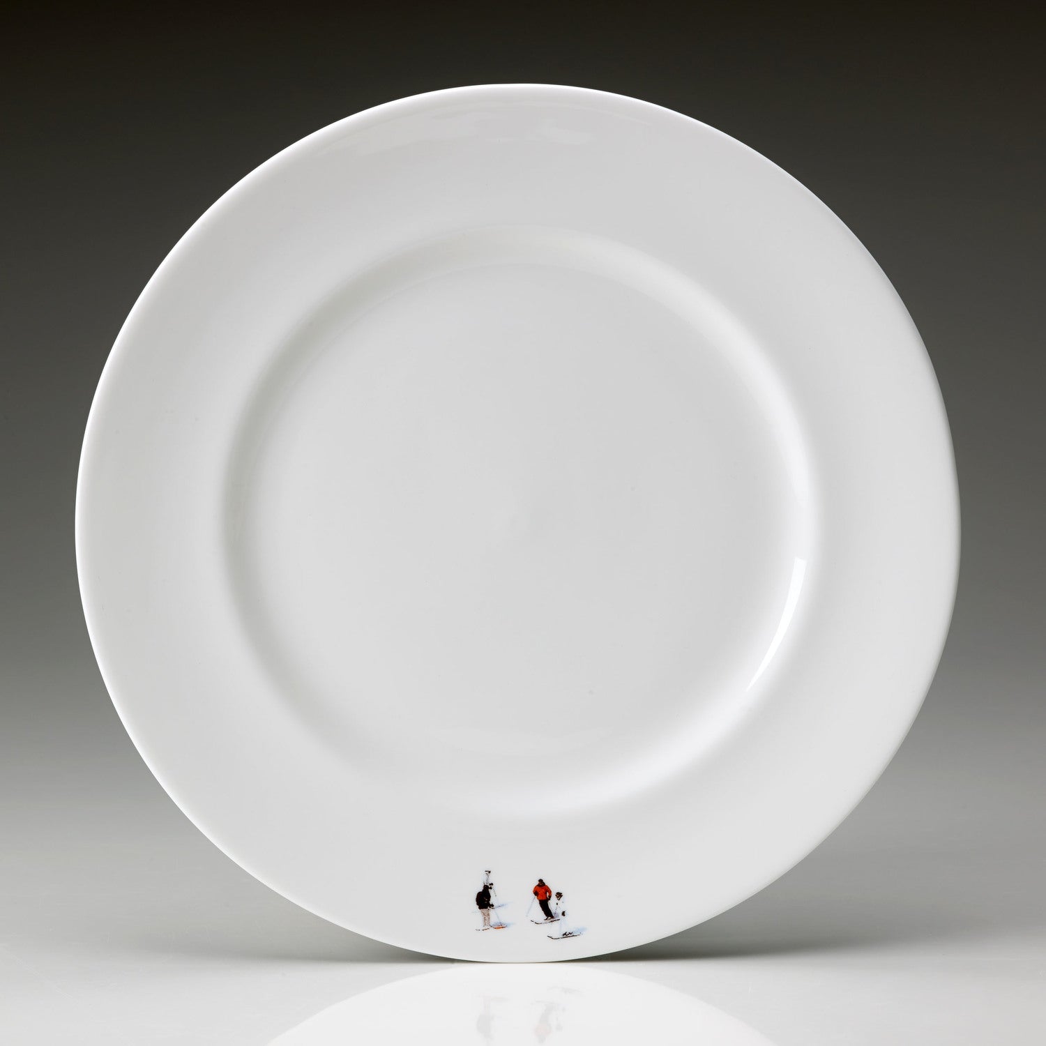 Skier Large Dinner Plate