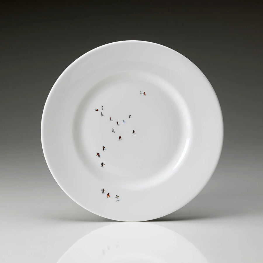 Skier Small Plate