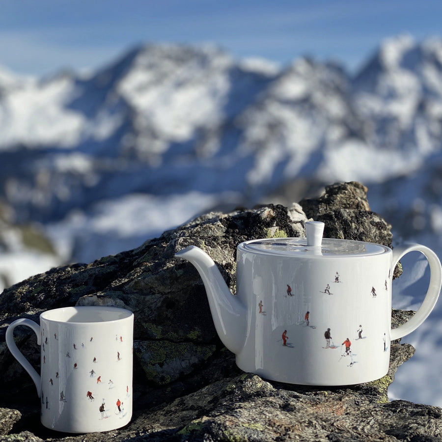 Skier Large Teapot